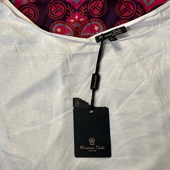 2/$20 NWT Massimo Dutti Laced Strappy Toga T-Shirt LightWeight Summer Tee - Picture 11 of 16